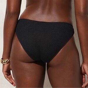 🌻NEW w.tag J. Crew Black Textured hipster full-coverage bikini bottoms Size 3X